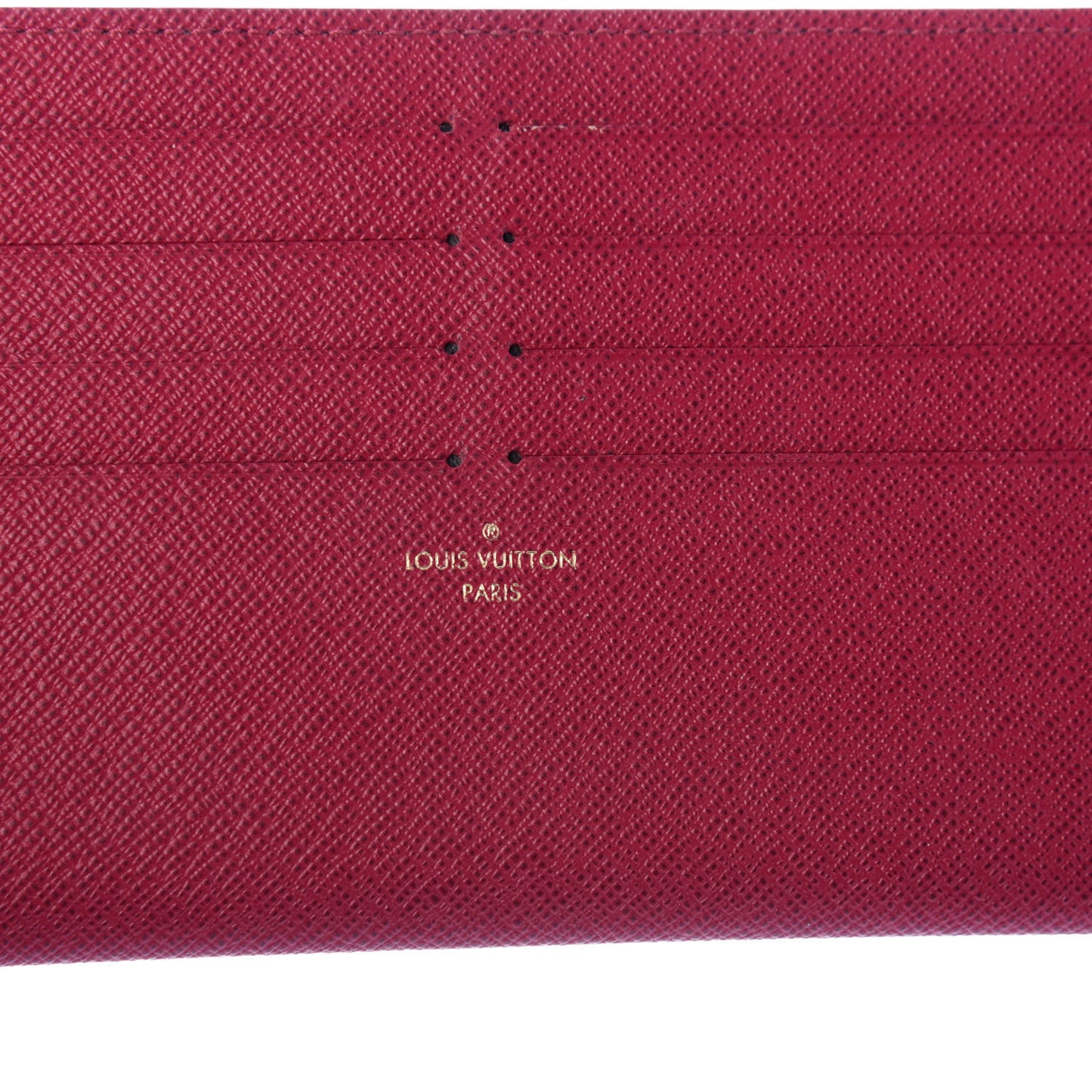 Calfskin Felicie Card Holder Insert Fuchsia
