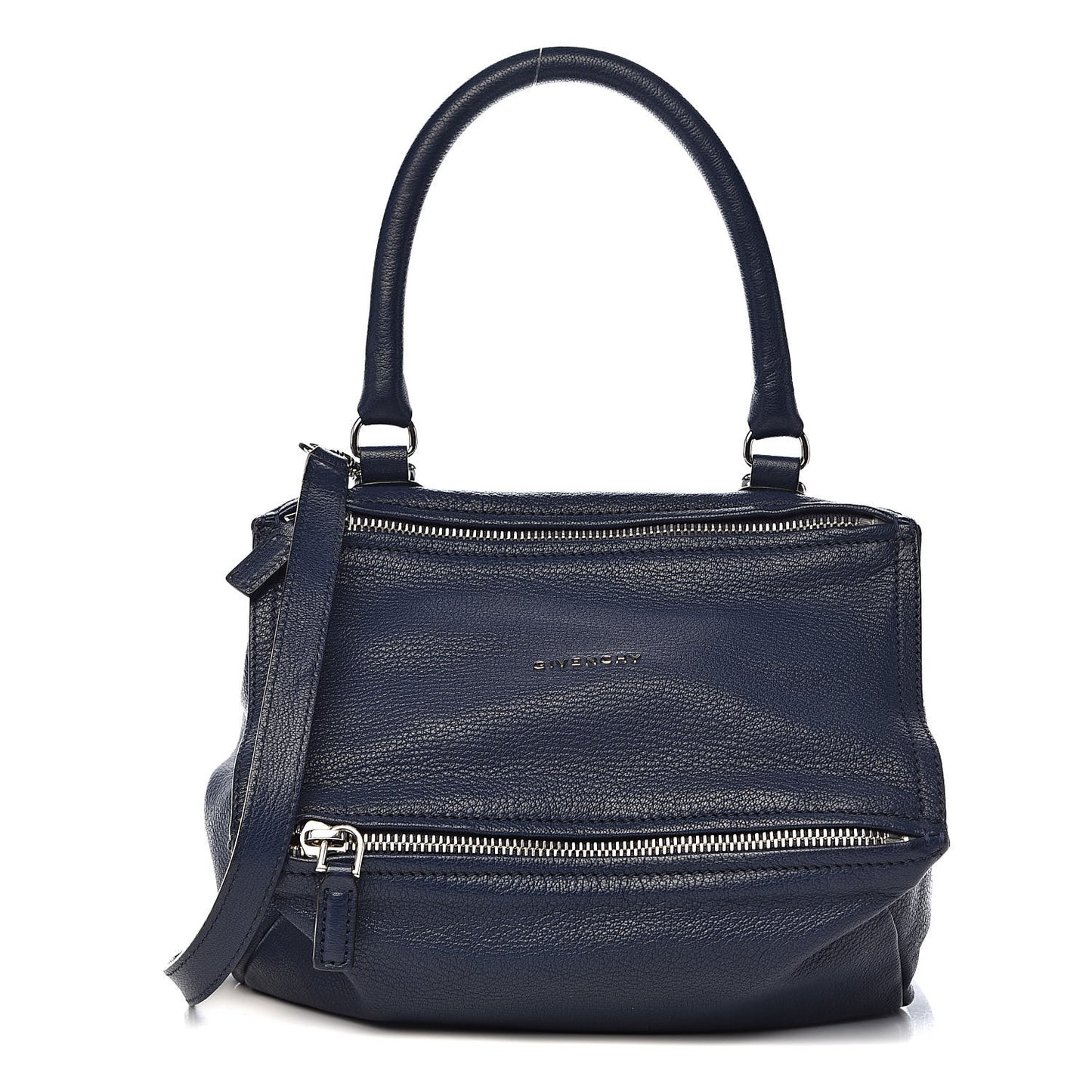 Sugar Goatskin Small Pandora Deep Blue
