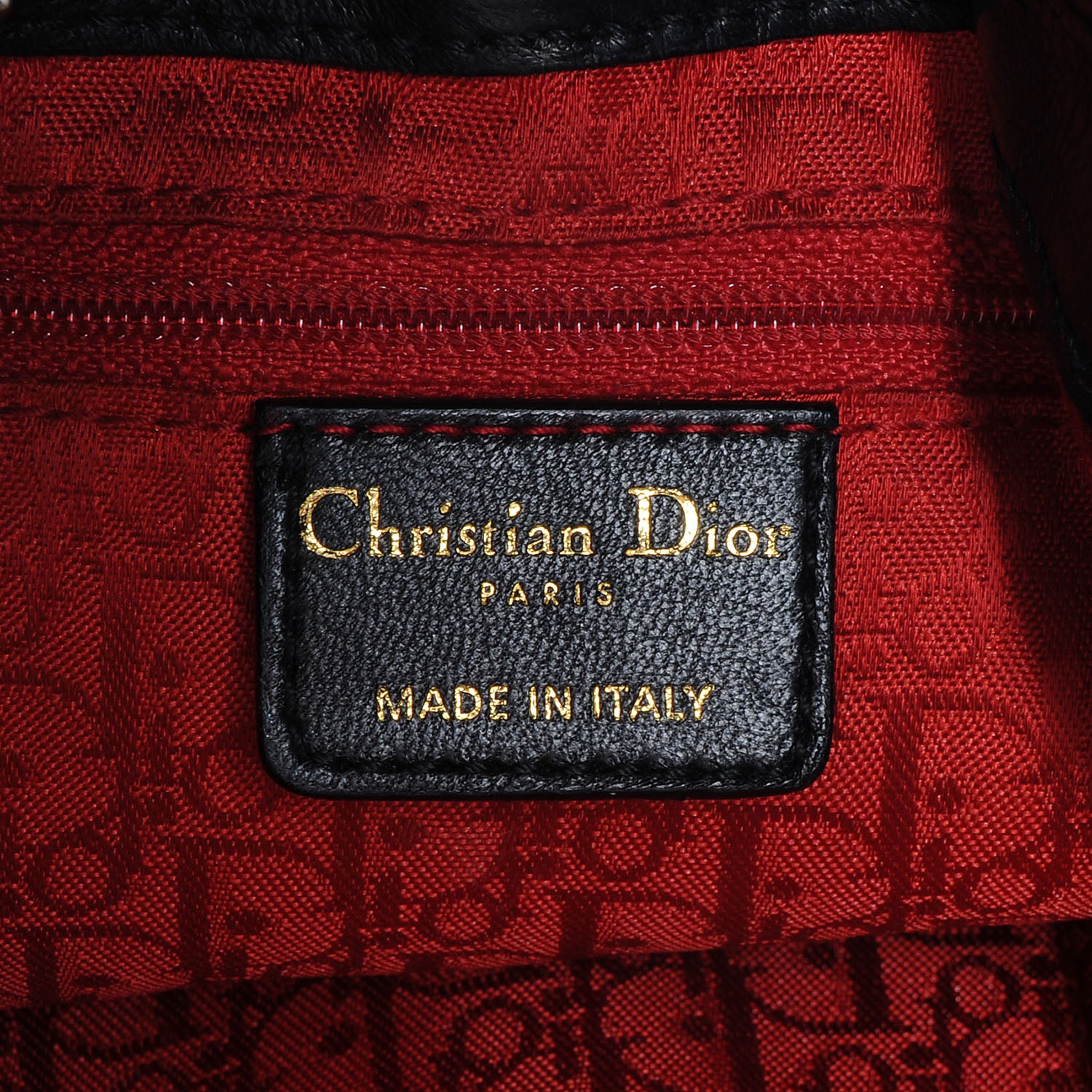 Christian Dior Lambskin Cannage Medium Hobo Black 6 of 7