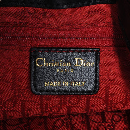 Christian Dior Lambskin Cannage Medium Hobo Black 6 of 7