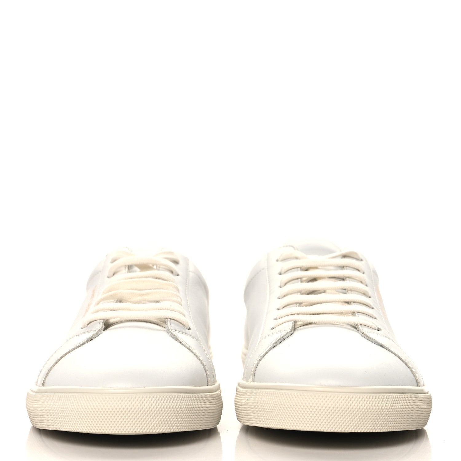 Saint Laurent Calfskin Mens Andy Low Top Sneakers 45 Mystic White 3 of 9