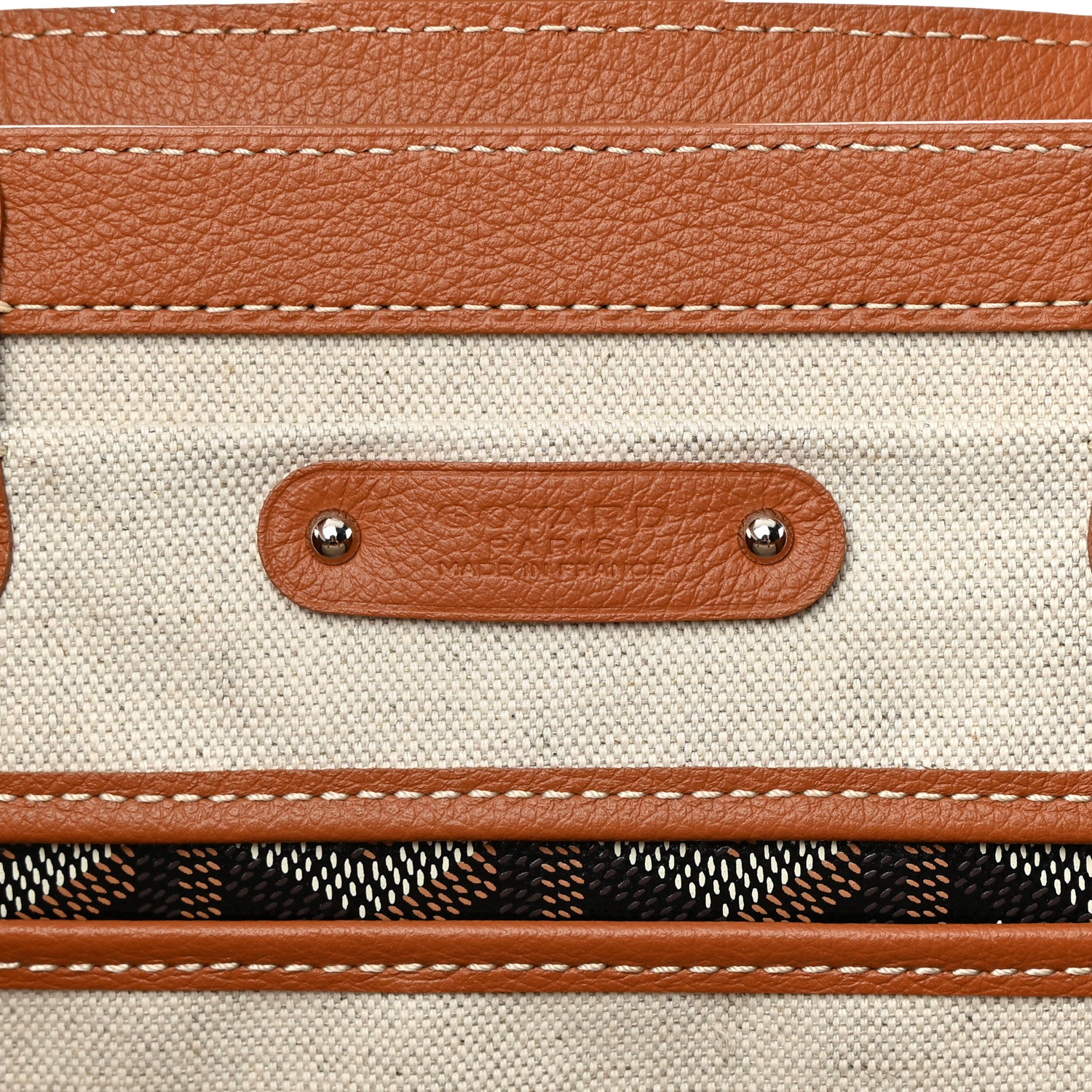 Goyard Goyardine Saigon Tote Black Gold 6 of 12