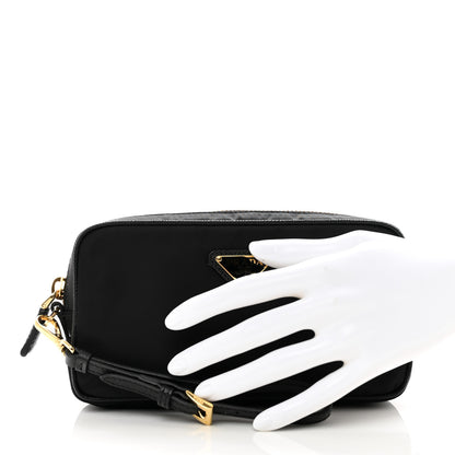 Prada Tessuto Nylon Saffiano Re-Edition 1978 Pouch Black 2 of 6