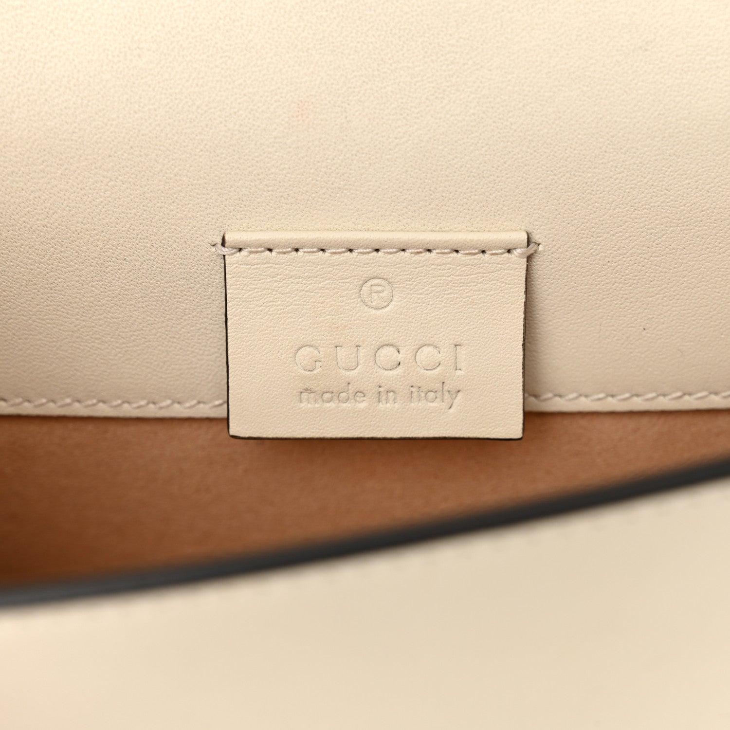 Gucci Calfskin Super Mini Sylvie Chain Shoulder Bag White 6 of 14