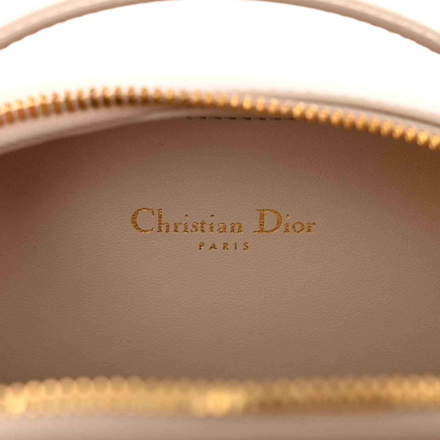 Christian Dior Calfskin CD Signature Oval Crossbody Camera Bag Beige 6 of 11