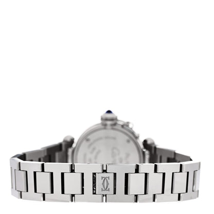 Cartier Stainless Steel 27mm Miss Pasha Quartz Watch Silver 3 of 4