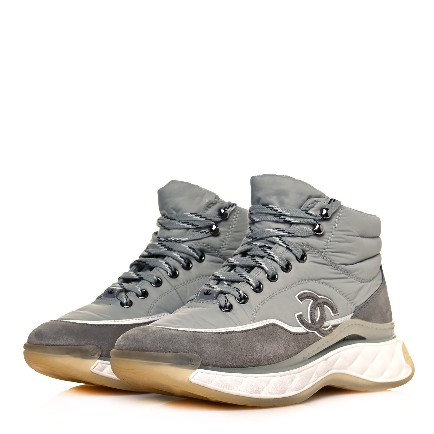 Fabric Suede Womens CC Sneakers 37 Grey
