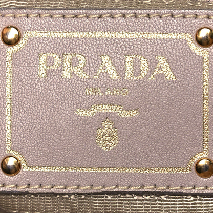 Prada Tessuto Nylon Gaufre Shopping Satchel Alluminio 9 of 14