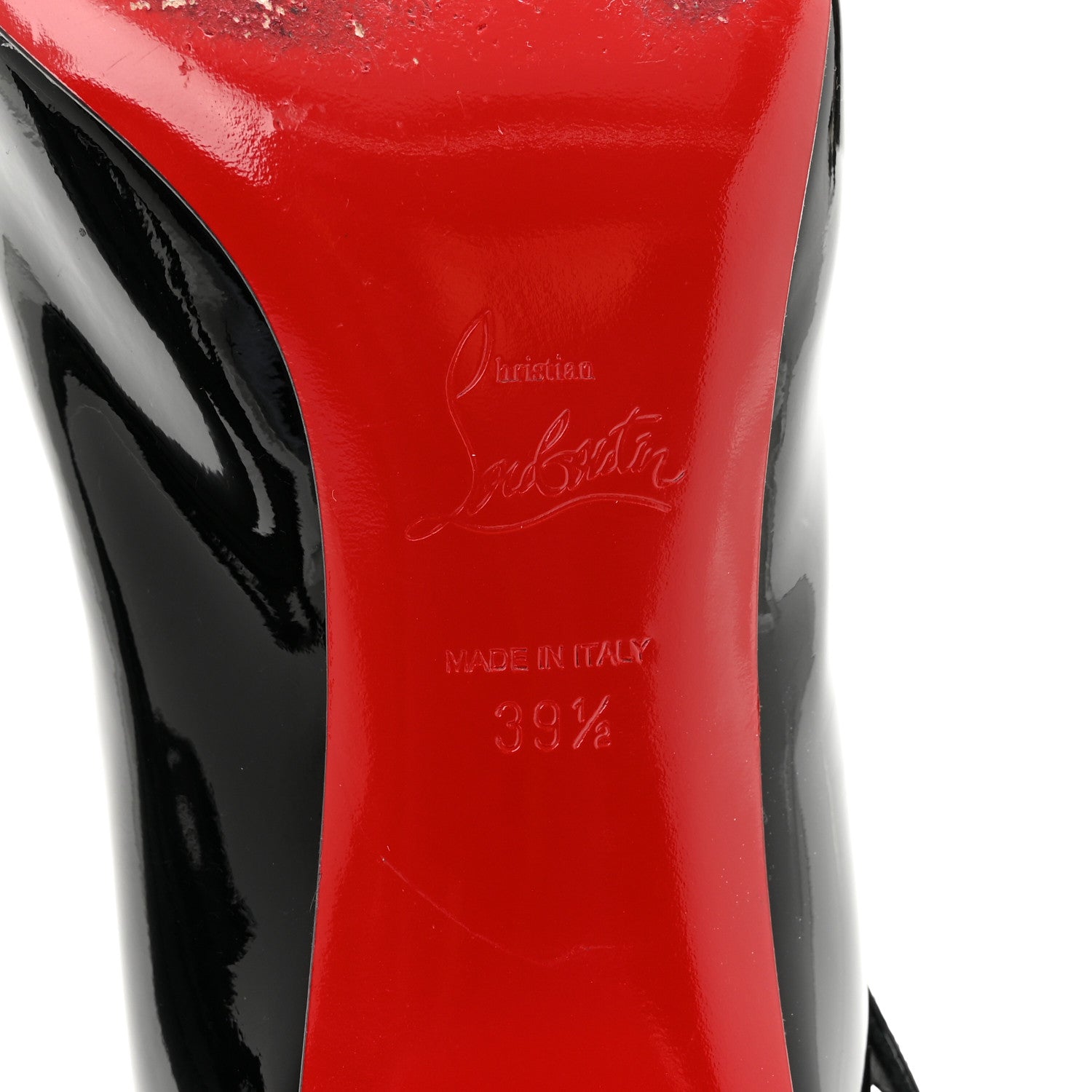 Christian Louboutin Patent Miss Jane Mary Janes 55 Pumps 39.5 Black 8 of 8