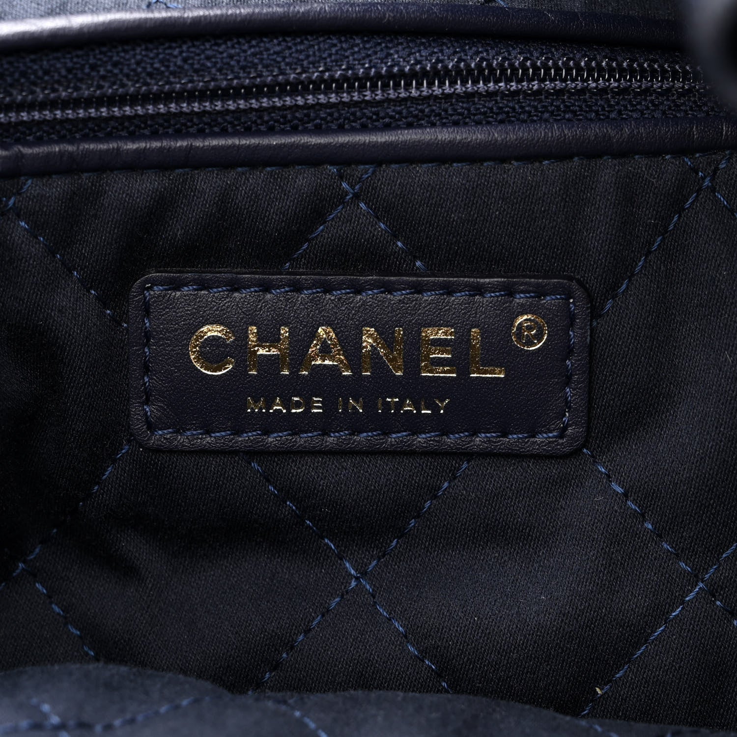 Chanel Shiny Caviar Quilted Small Chanel 22 Dark Blue 7 of 11