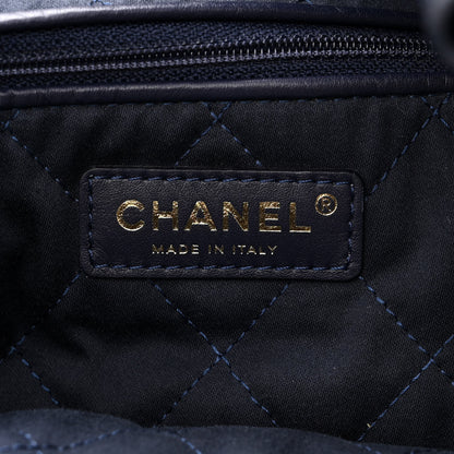 Chanel Shiny Caviar Quilted Small Chanel 22 Dark Blue 7 of 11