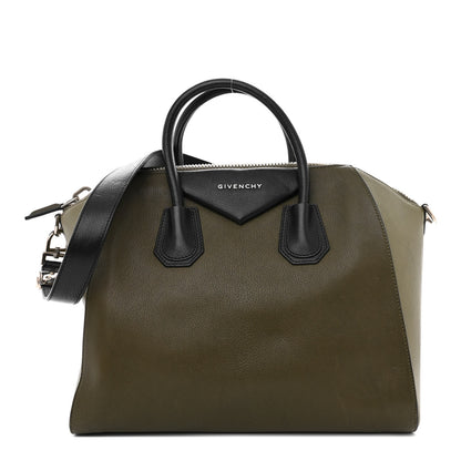Givenchy Sugar Goatskin Medium Tri-Color Antigona Khaki Black 1 of 16
