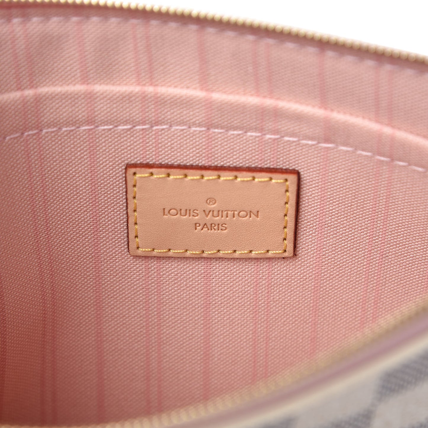 Damier Azur Neverfull MM GM Pochette Rose Ballerine
