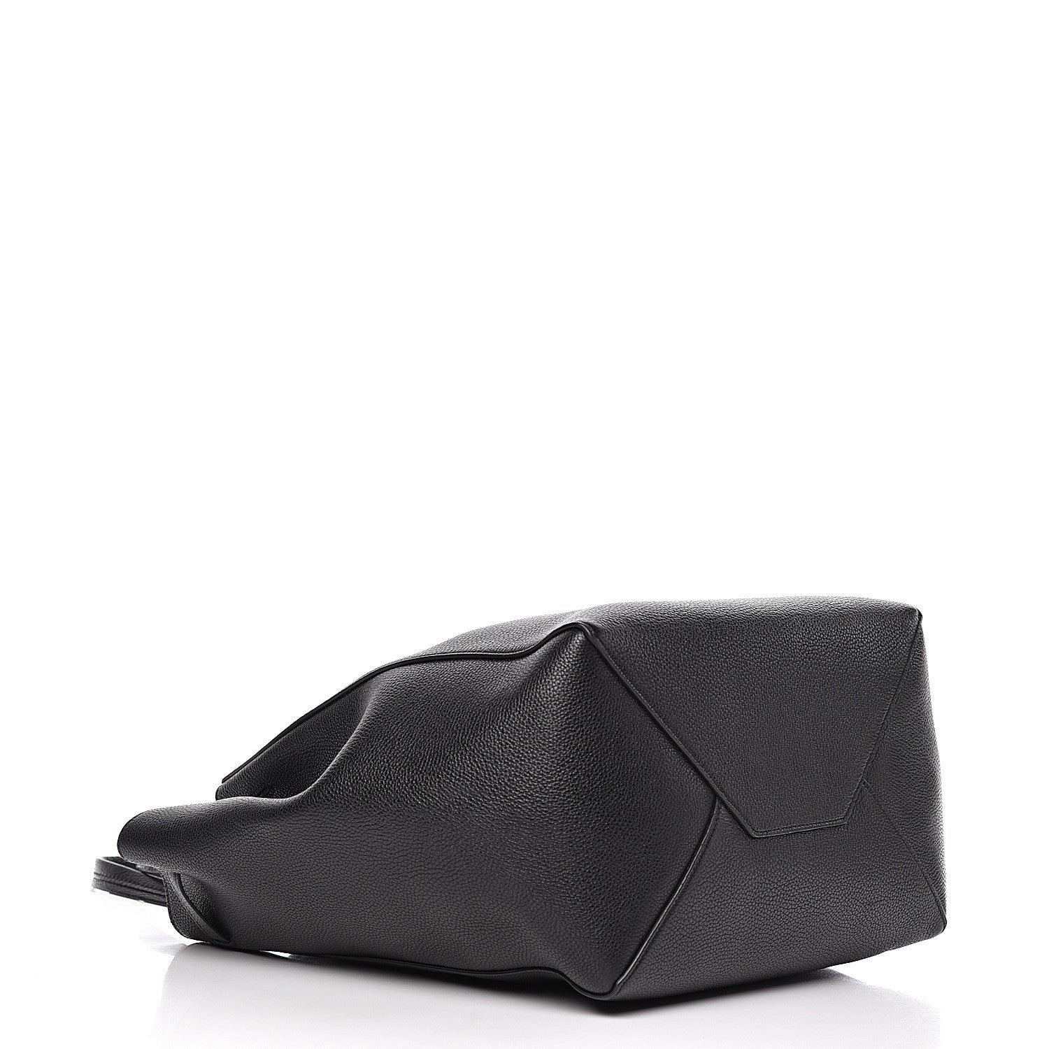 Celine Soft Grained Calfskin Small Belt Cabas Phantom Black 4 of 10
