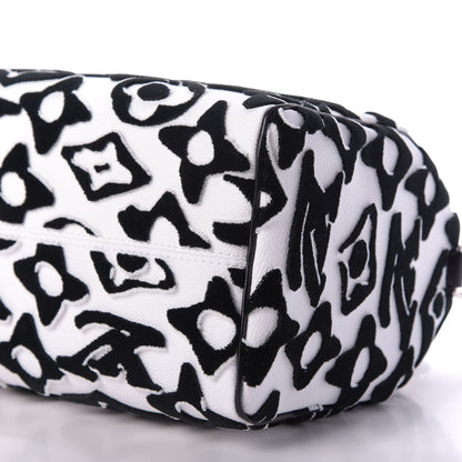 Louis Vuitton X UF Tufted Monogram Speedy Bandouliere 25 White Black 7 of 10