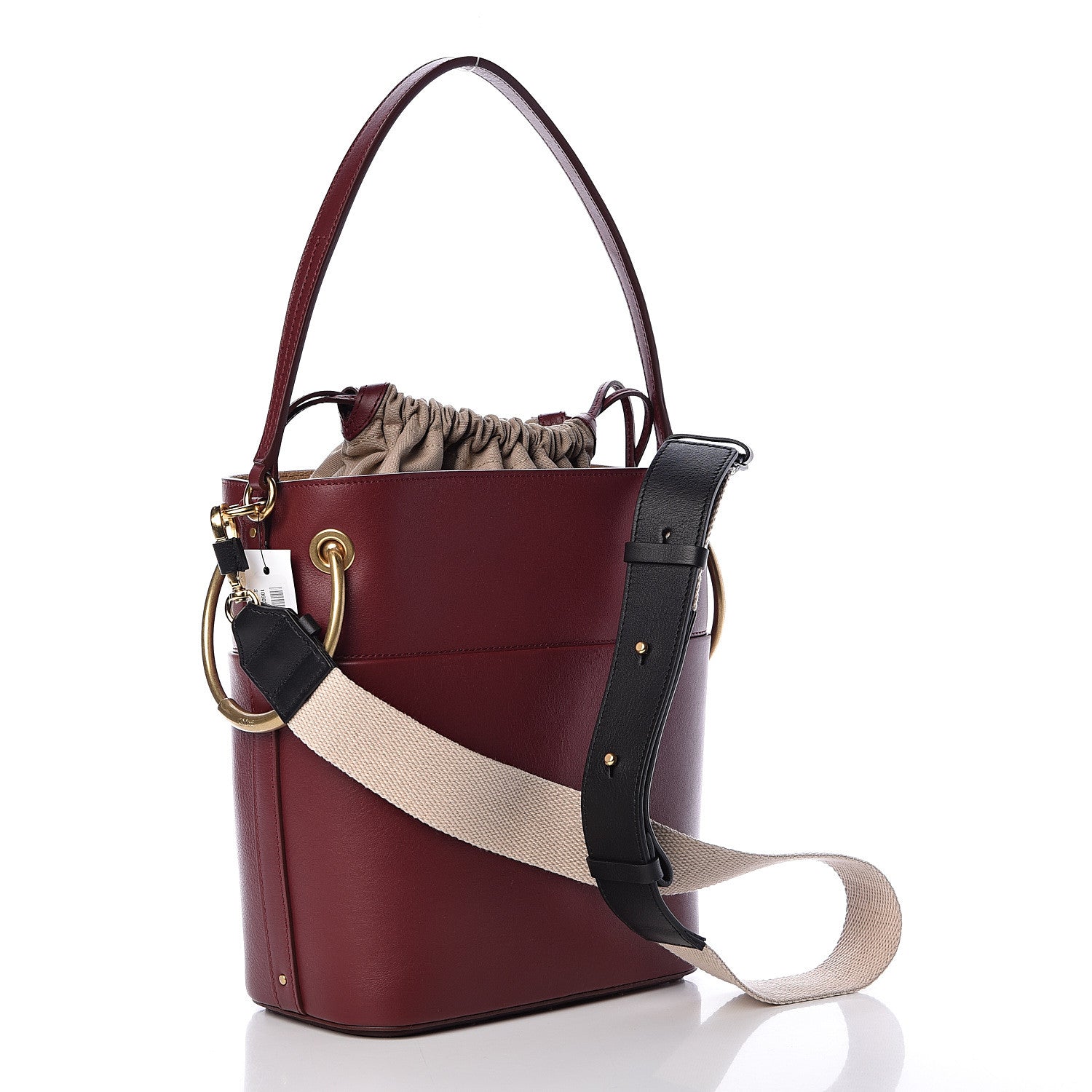Chloe Smooth Calfskin Medium Roy Bucket Bag Plum Purple 3 of 11