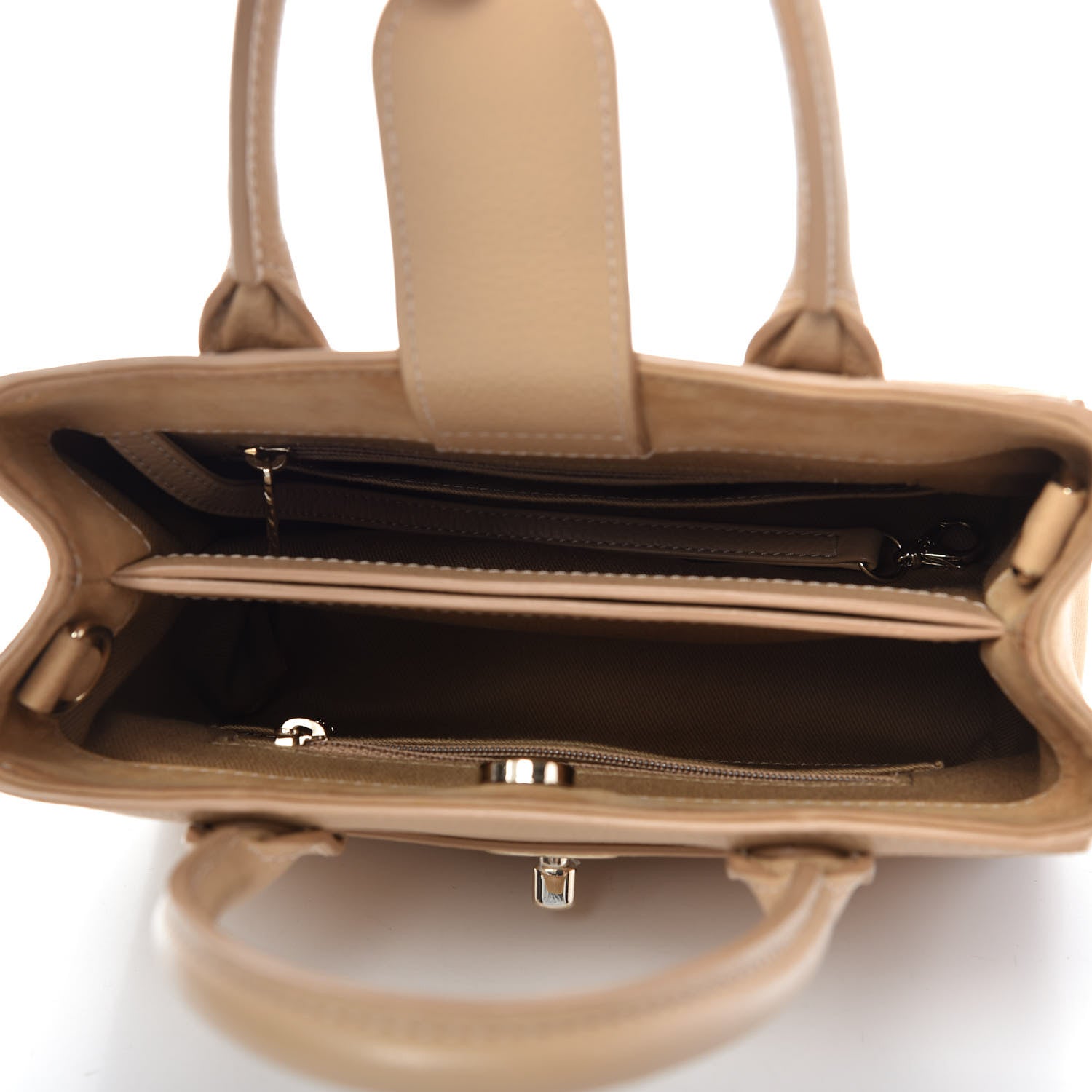 Chanel Nubuck Grained Calfskin Mini Neo Executive Shopper Tote Beige 5 of 11