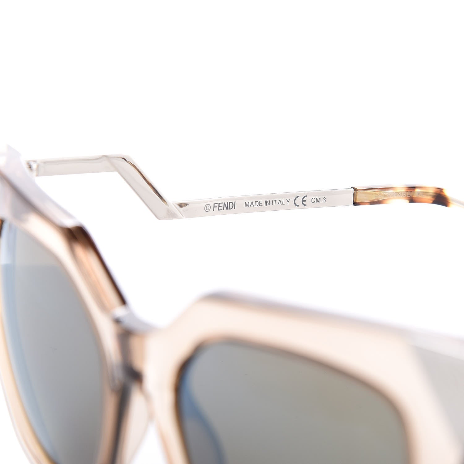 Fendi Iridia Cat Eye Sunglasses FF 0060/S Light Golden 5 of 8
