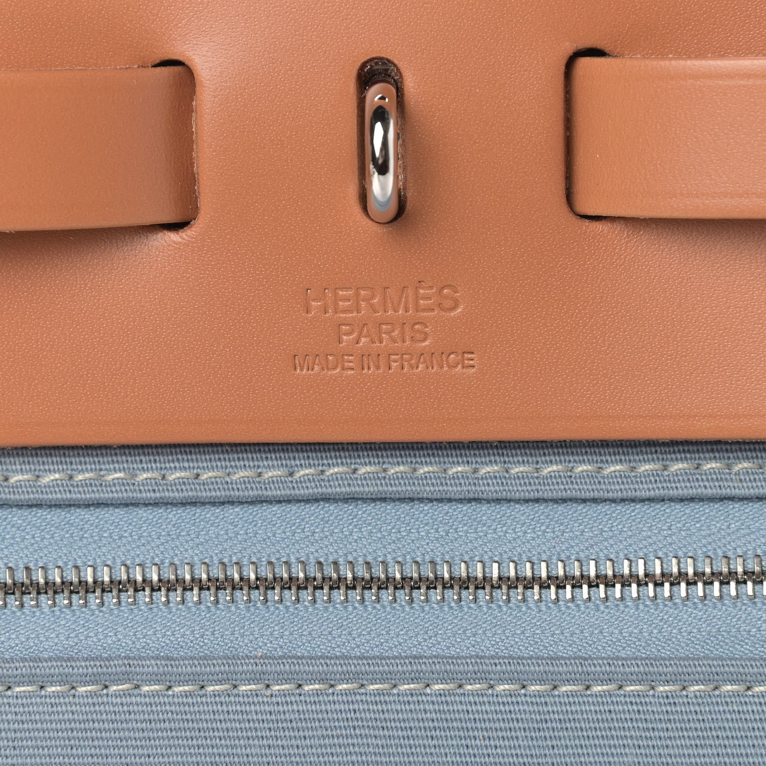 Hermes Military Toile Vache Hunter Herbag Zip PM 31 Bleu Lin 7 of 10