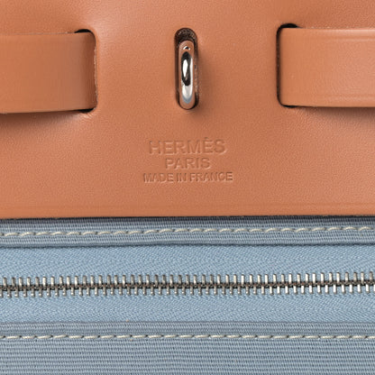 Hermes Military Toile Vache Hunter Herbag Zip PM 31 Bleu Lin 7 of 10