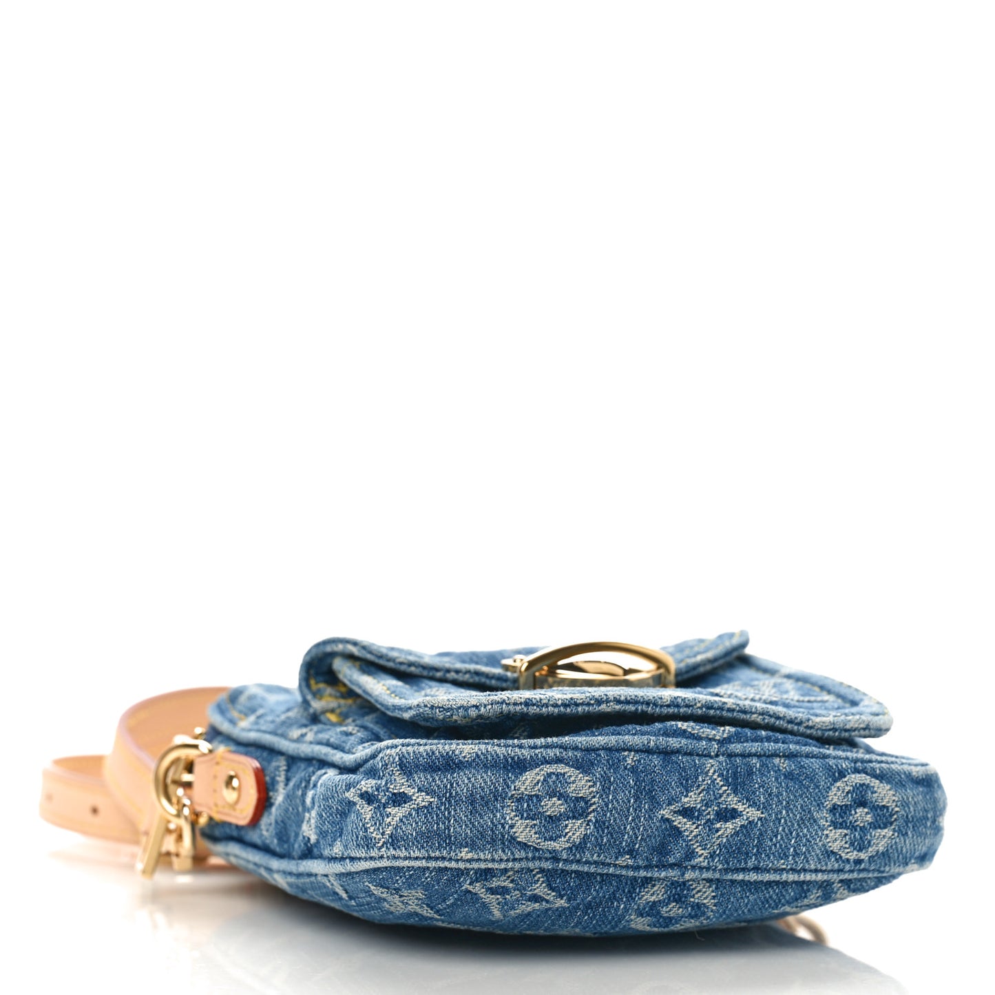 Monogram Denim Camera Bag Blue