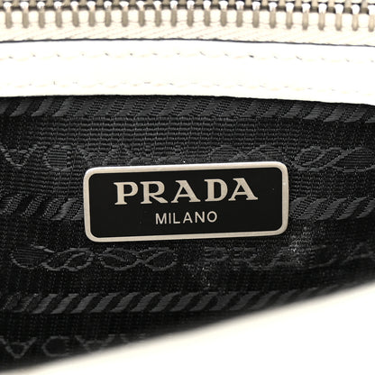 Prada Vitello Calfskin Studded Shoulder Bag White 6 of 16
