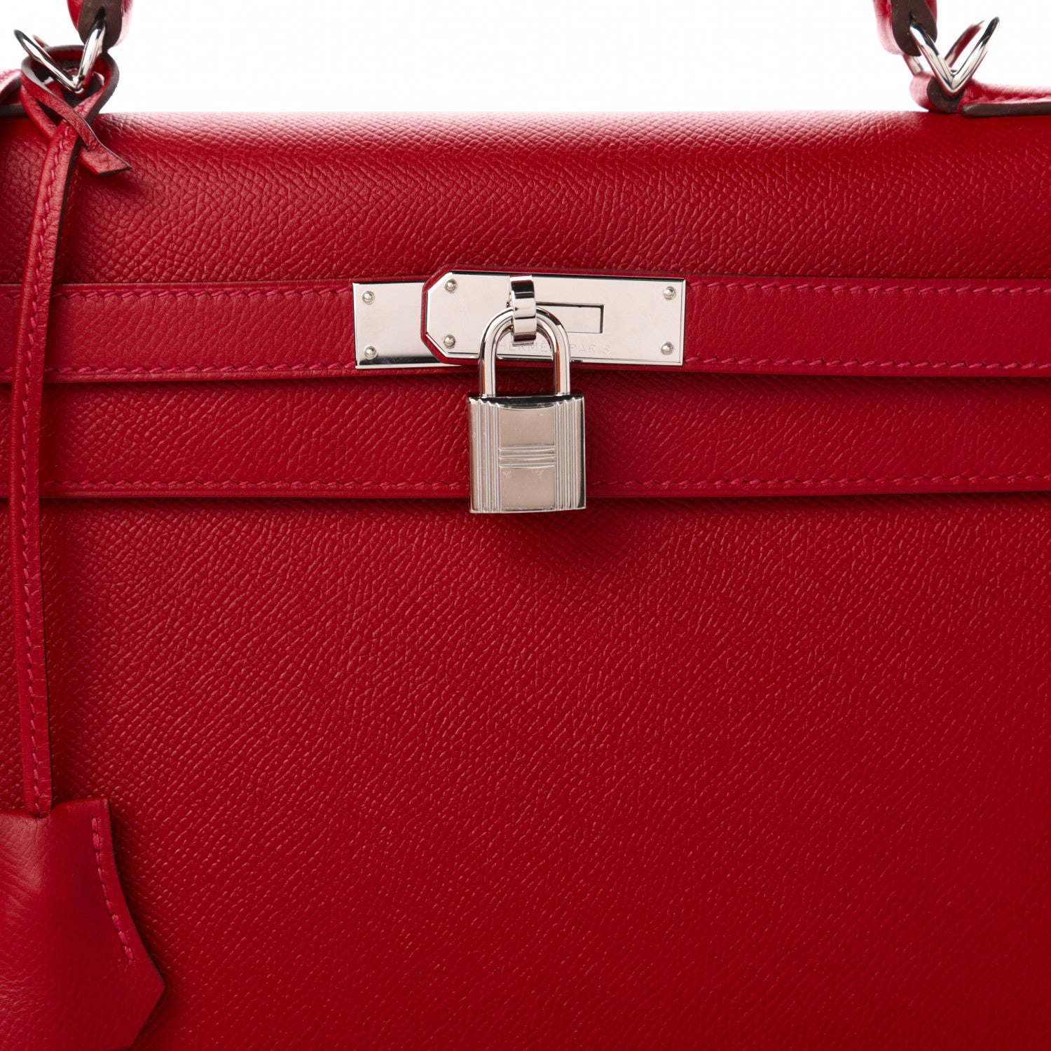 Hermes Epsom Kelly Sellier 32 Rouge Casaque 10 of 11