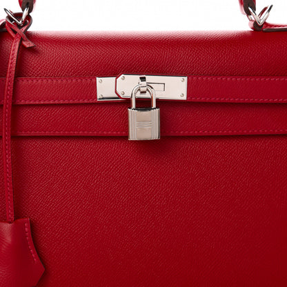 Hermes Epsom Kelly Sellier 32 Rouge Casaque 10 of 11