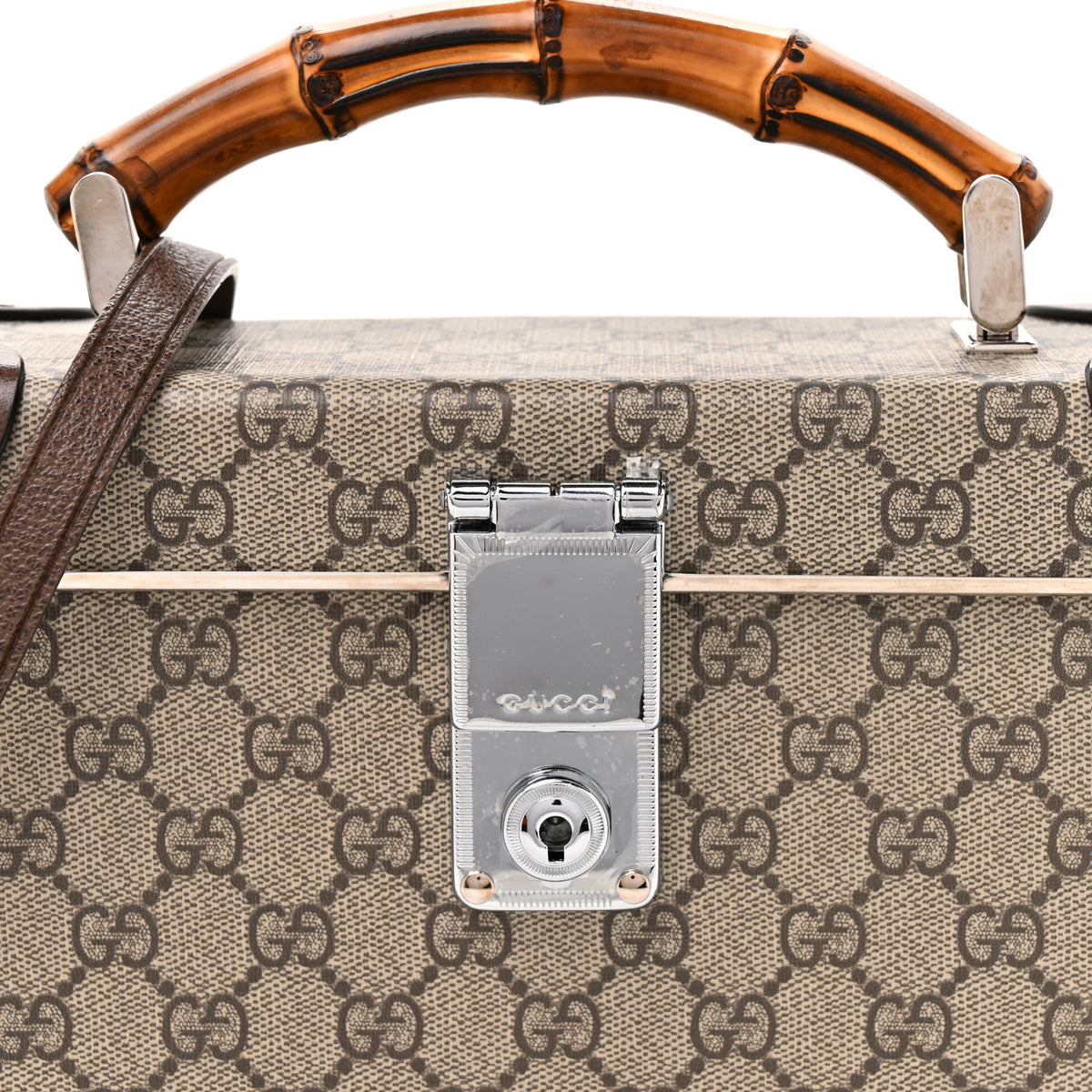 Gucci GG Supreme Monogram Globe-Trotter Beauty Case Brown 7 of 11