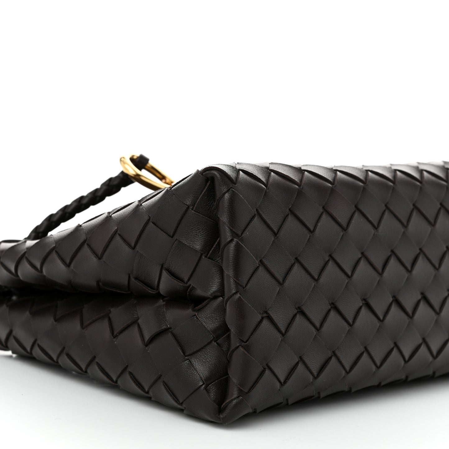 Nappa Intrecciato Small Andiamo Shoulder Bag Fondant