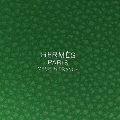 Hermes Taurillon Clemence Monochrome Picotin Lock 18 PM Bambou 6 of 11