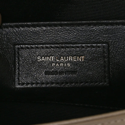 Saint Laurent Grain De Poudre Small Monogram Kate Satchel Sea Salt 7 of 13