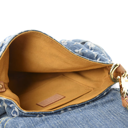 Louis Vuitton Monogram Denim Mini Pleaty Blue 5 of 10