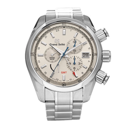 Grand Seiko Stainless Steel 43.5mm Spring Drive Chronograph GMT Automatic Watch SBGC201 1 of 4