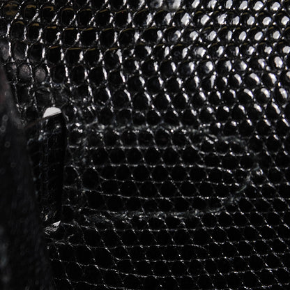 Hermes Lizard Kelly Sellier 28 Black 19 of 26