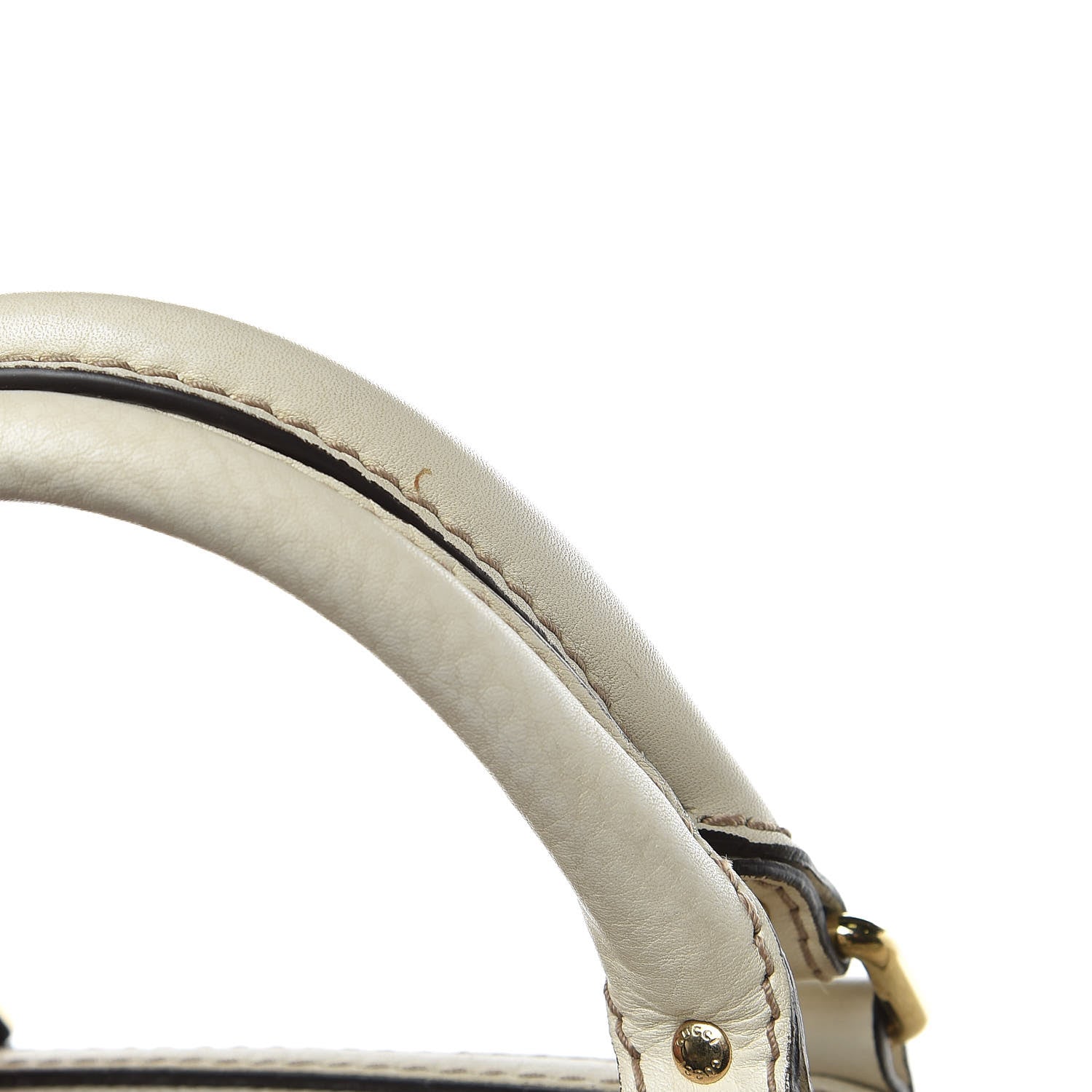 Gucci Calfskin Vintage Web Medium Boston White 14 of 16