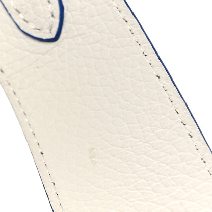 Louis Vuitton Taurillon Capucines BB White Blue 11 of 11