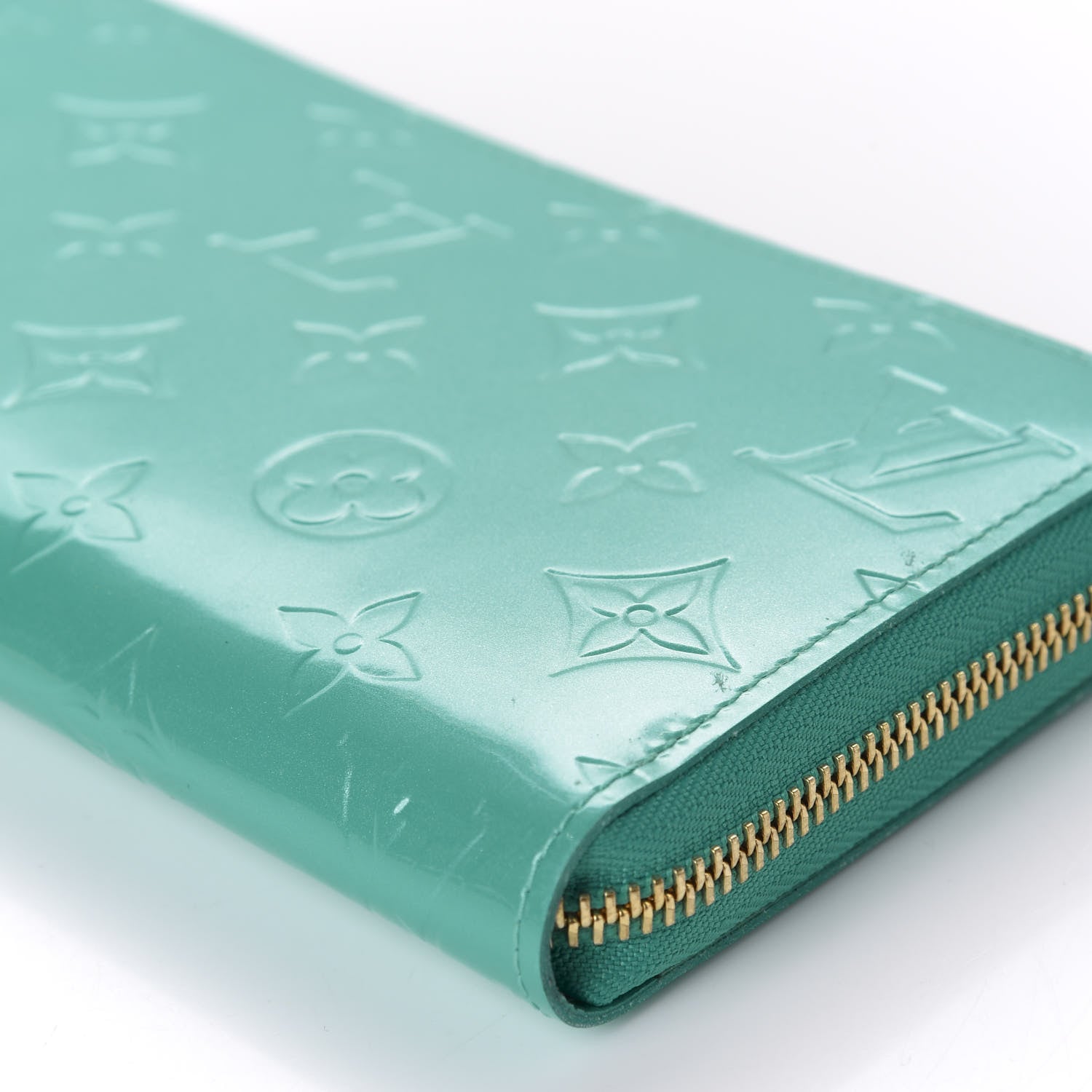 Louis Vuitton Vernis Zippy Wallet Blue Lagoon 7 of 9