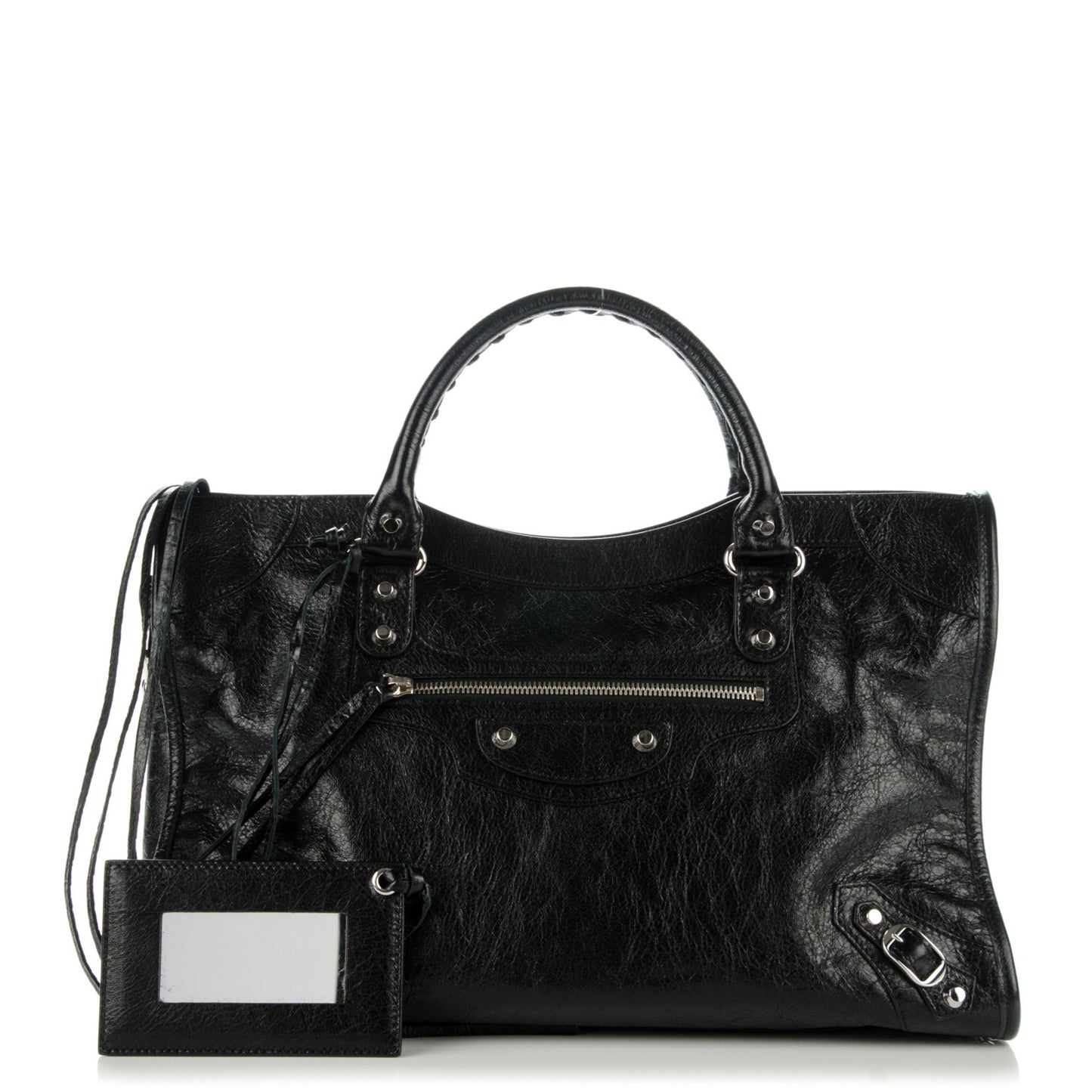 Agneau Classic Silver Hardware City Black