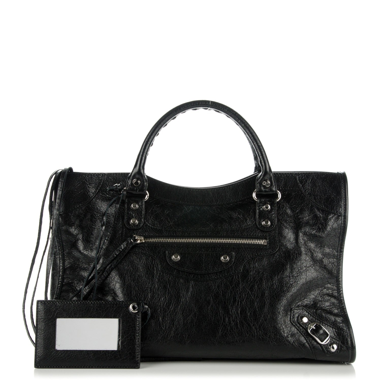 Balenciaga Agneau Classic Silver Hardware City Black 1 of 7