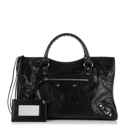Balenciaga Agneau Classic Silver Hardware City Black 1 of 7