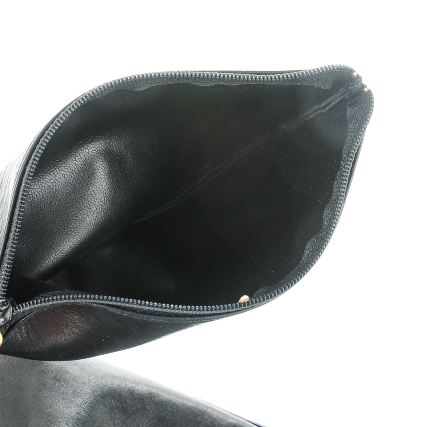 Lambskin CC Drawstring Bag Black