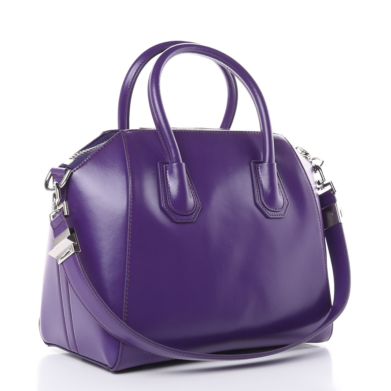 Givenchy Shiny Lord Calfskin Small Antigona Purple 3 of 12