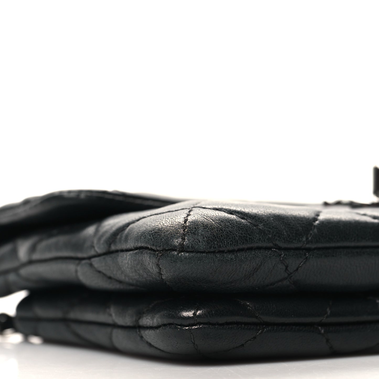 Lambskin Quilted Mini Mineral Nights Flap Crossbody Bag Black