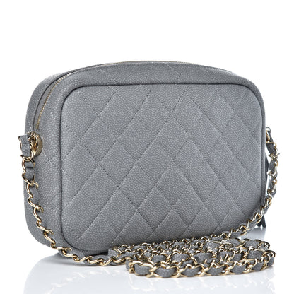 Chanel Caviar Quilted Coco Tassel Small Camera Case Grey 3 of 8