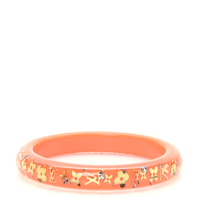 Louis Vuitton Resin Swarovski Medium Inclusion Bracelet PM Orange Sunset 1 of 3