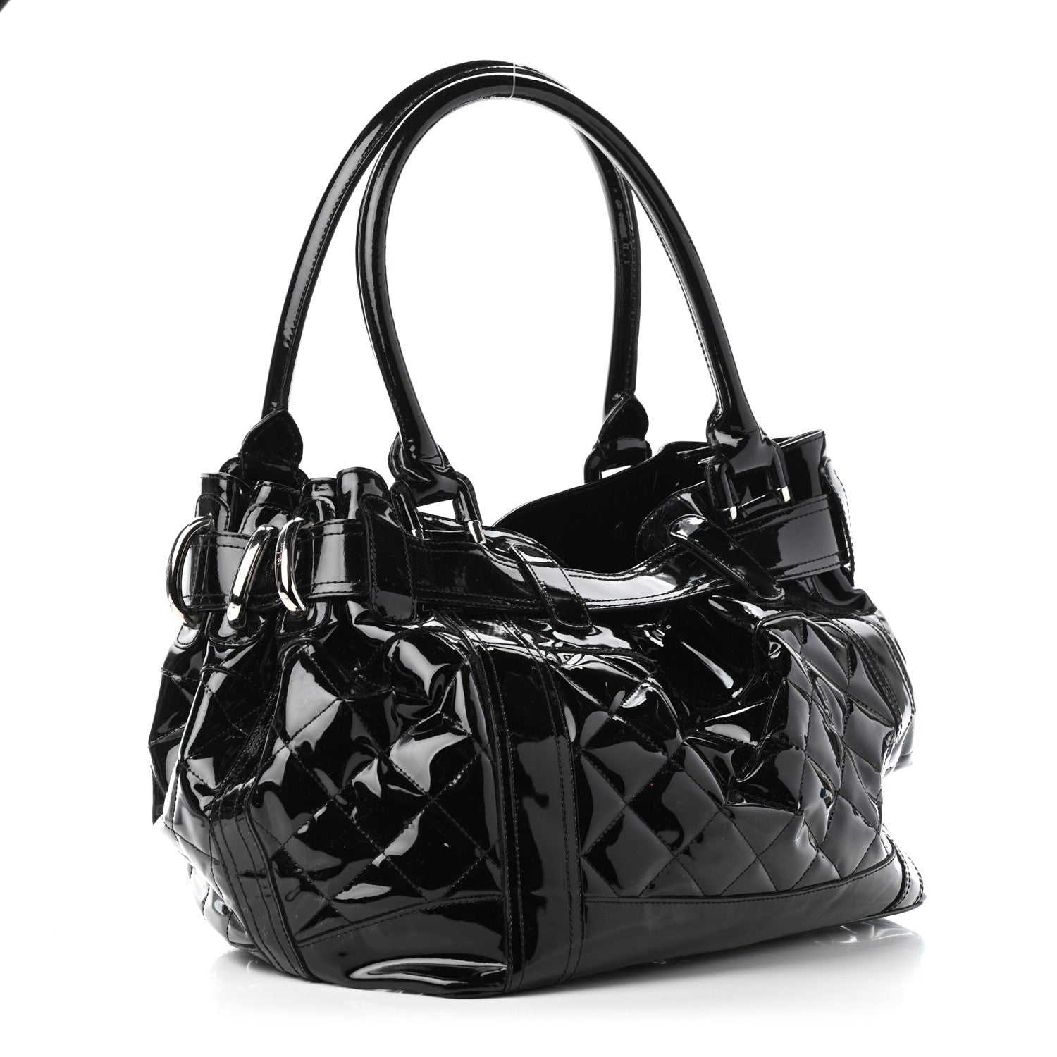 Burberry Patent Quilted Beaton Black 2 of 5