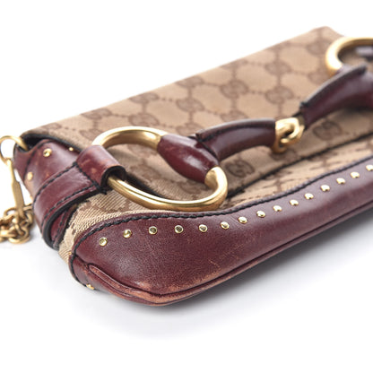 Gucci Monogram Studded Horsebit Clutch 9 of 10
