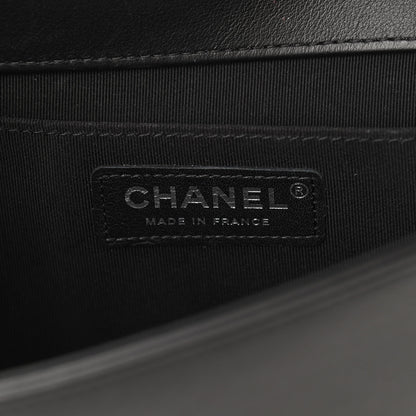 Chanel Calfskin Quilted Boy Clutch With Removable Chain So Black 6 of 12