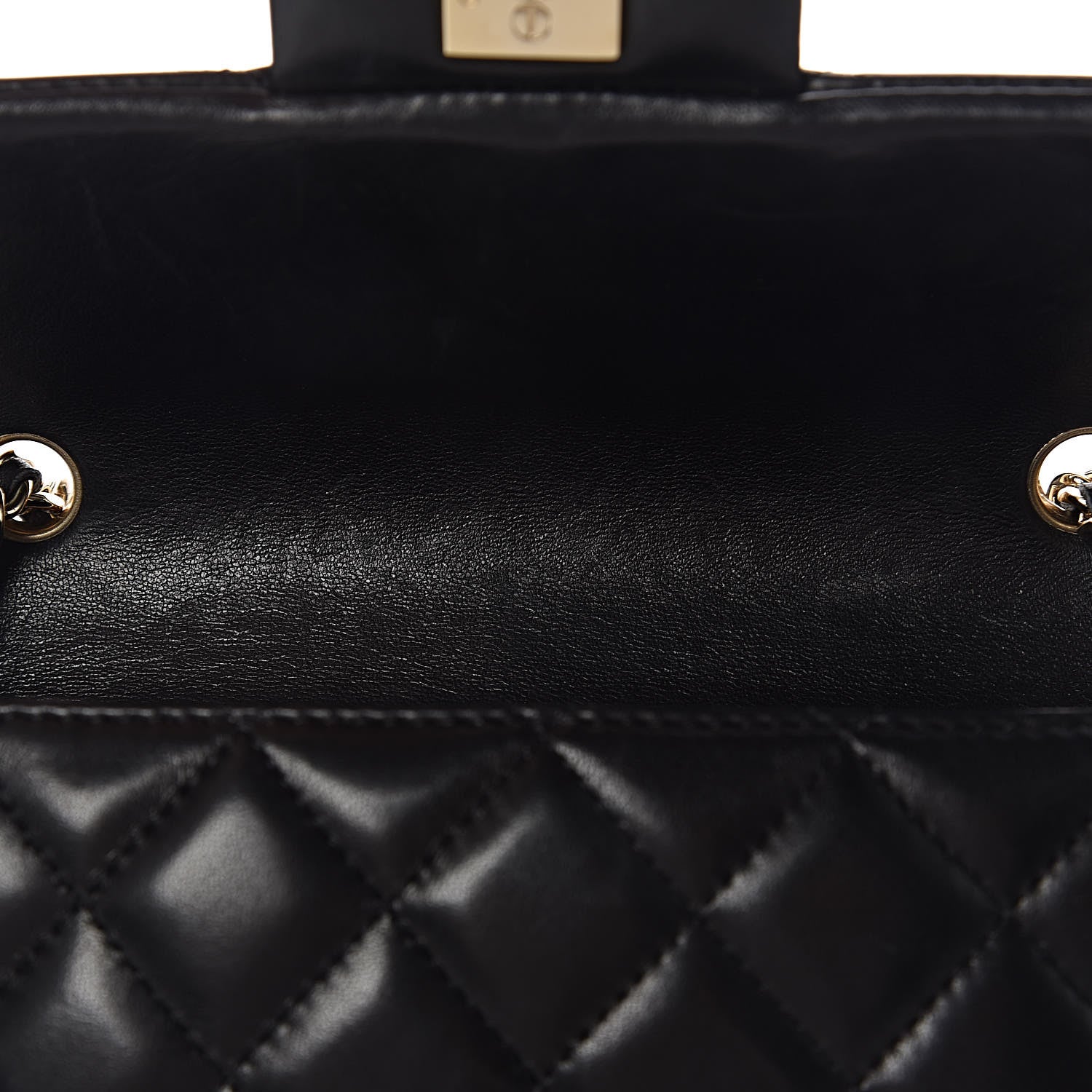 Chanel Lambskin Quilted Extra Mini Rectangular Flap Black 9 of 13